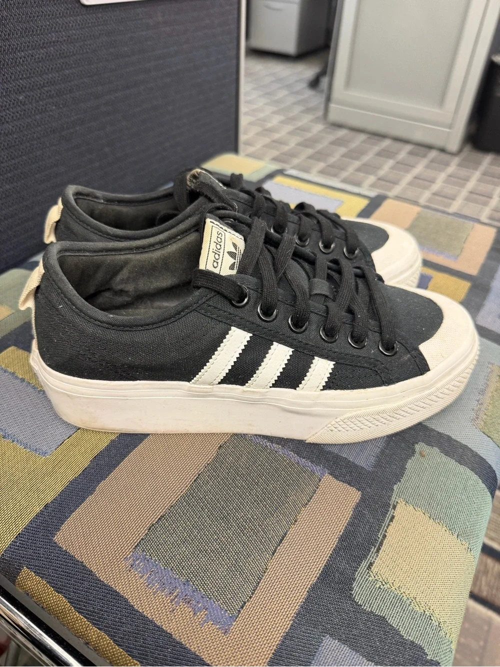 adidas black canvas